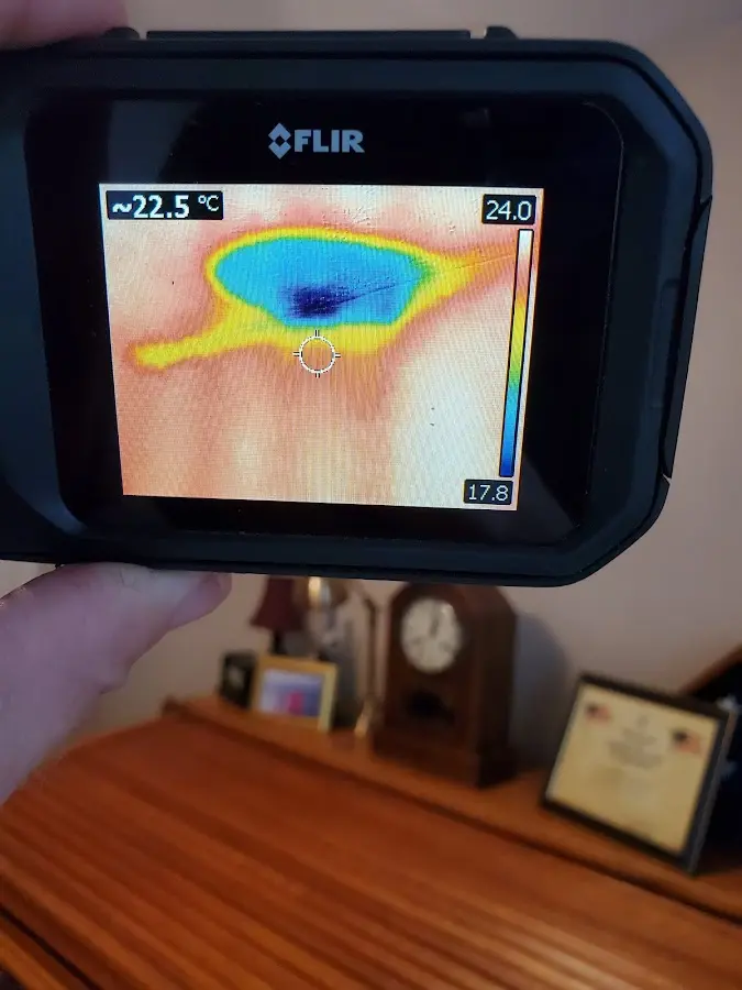 Thermal imaging inspection for water damage in Country Club Estates